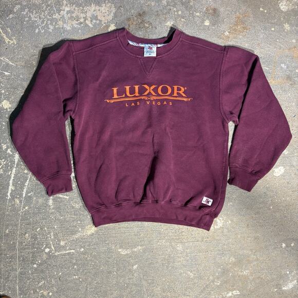 Vintage Sportco Authentic Luxor Las Vegas Mens Crewneck Casino Gambling Size S - Picture 1 of 5